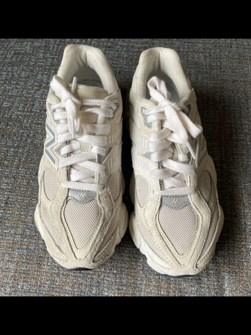 New Balance Beige Cream Athletic Sneakers